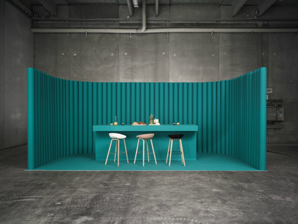 Designer Hee Welling collaborated with HAY in order to produce this conspicuous collection of barstools titled A Chair.