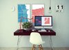 Modern home with Office, Desk, Chair, Lamps, and Light Hardwood Floor. GrafoMap allows you to search around the world and apply a filter to the desired map. The result is a graphic poster ready to be hung up in your home. Photo of Eames Molded Chairs