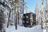 Modern home with Exterior, Cabin Building Type, Wood Siding Material, and House Building Type. Construction during Lake Tahoe’s snowy season posed the biggest building challenge. “We shrink-wrapped the building, so the contractor could continue working through the cold of winter, sparing the expense of continuous snow removal, and limiting traces of the process on the landscape. Snowmobiles and sledges were used to bring workers and construction materials to the site.” Casper says. Photo of Here's What Norse Mythology and Modern Architecture Have in Common