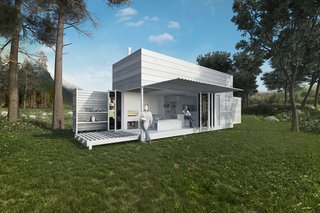 Hundra Kubik by Arkitektstudio Widjedal RackiPlaying off the Swedes' love of nature, this concept with a lofted bed opens up to the great outdoors, and is so flexible that it could be closed, folded up, and shipped off to a new locale on the back of a truck.