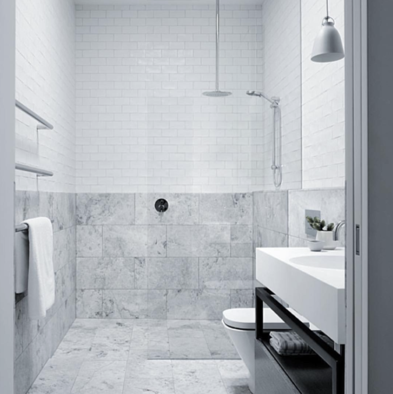 Search “bathroom” from Black and White and Minimalist All Over Dwell