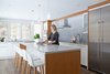 Built in the 1820s, and then added to in the 1830s, 1970s, and 1990s, this Ontario home could never get the kitchen quite right, until architect Kevin Crozier, working with interior designer Sarah Walker, decided to switch its place with the den. Today, the heart of the home is awash in sunlight. Photo of Hard to Believe This Home Dates Back to the 1820s modern home