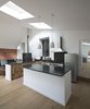 The kitchen features countertops from Pierre Bleue de Hainaut. Photo 5 of Wisteria Residence modern home