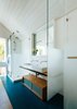 Modern home with Bath Room, Vessel Sink, and Enclosed Shower. The master bath incorporates custom cabinets by Bob Clausen, fixtures by Grohe, Hansgrohe, and Kohler, and a sink by Duravit. Plush Lisbon cork carpets the floor. Photo of One Bedroom Became Three in This Space-Efficient San Francisco Renovation