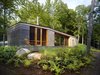 Modern home with Exterior, Cabin Building Type, Shingles Roof Material, and Wood Siding Material. superrkül dubbed this project the Stealth Cabin because it's hidden in the landscape and will continue to recede in view over time. Photo by Shai Gil. Photo 9 of Stealth Cabin