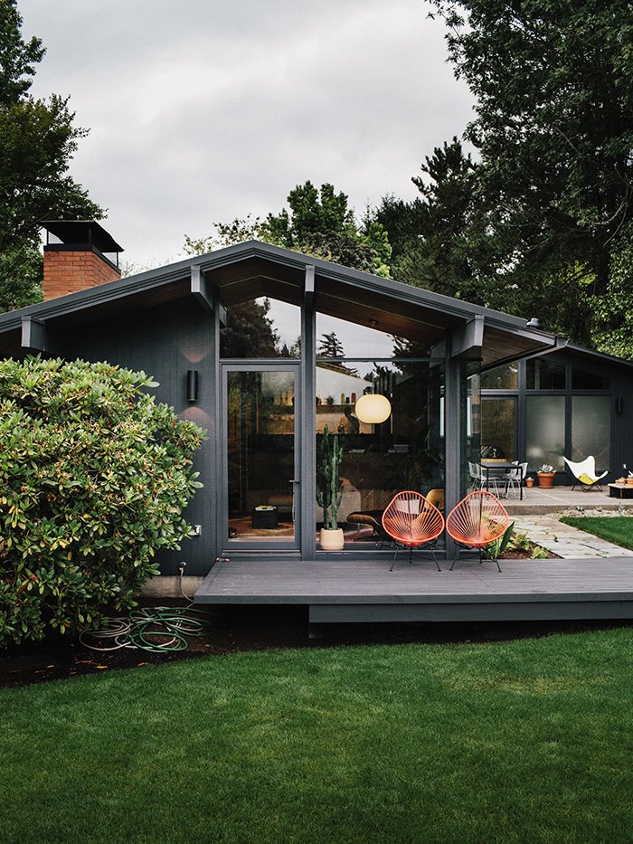 Backyard Apartment Exterior Renovation Reference: Photo 18 Of 19 In A Portland Midcentury By A