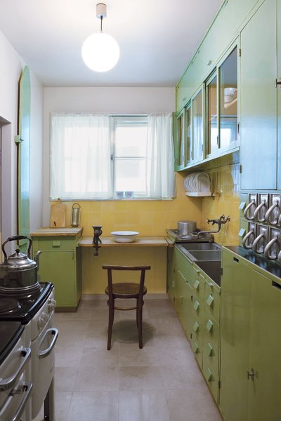 The Frankfurt kitchen, designed by Austrian architect Margarete Schütte-Lihotzky, was one of the first kitchens designed as a complete and efficient system.