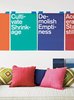 Modern home with Living Room and Sofa. Colorful posters from the traveling exhibition "Shrinking Cities" channel possible mantras for a 21st-century Detroit. Photo of How To: Decorating with Posters