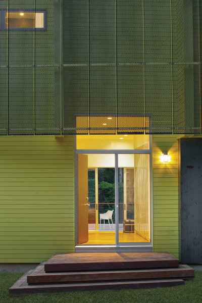 In Hillsborough, North Carolina, local firm Tonic completed a modern home at a modest $155 per square foot. Its in-house team of skilled builders constructed the house and crafted the custom touches without subcontracing—a costly and common undertaking. They also reined in expenses by using readily available materials, like oak and steel. Though the home is nearly 800 square feet larger than their previous residence, the residents’ energy bills average 30 percent cheaper thanks to spray foam insulation, tightly sealed ducts to reduce drafts, low-e glazed windows, and Energy Star appliances. Photo by Richard Leo Johnson.