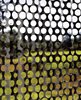 Modern home with Outdoor and Metal Fences, Wall. In the bathroom, perforated-metal screens create a pointillist perspective on the landscape. Photo 10 of New Grass Roots