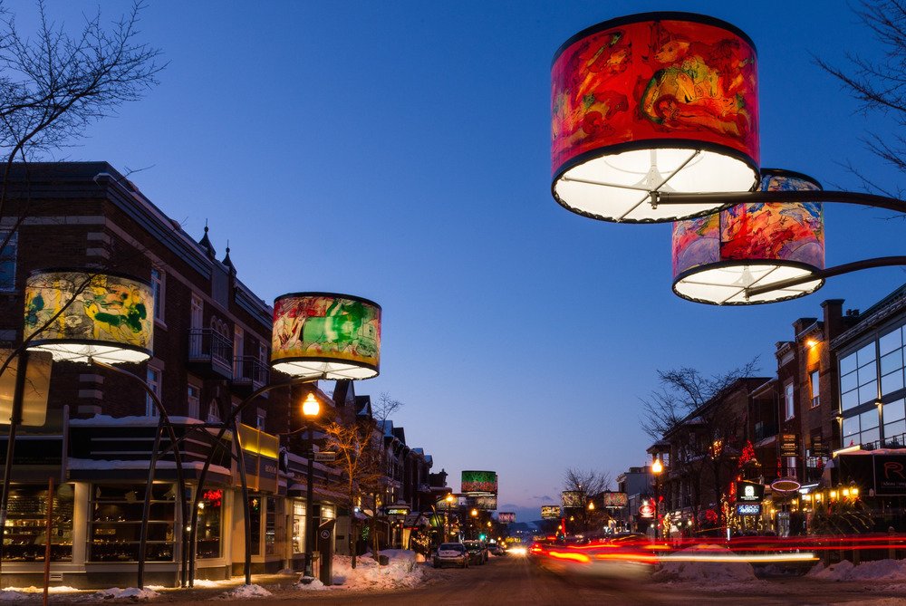 Photo 3 of 6 in An LED Light Display Takes Over an Avenue in Quebec