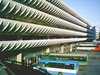Preston Bus Station -- Lancashire, England (1969)
More than 50,000 people a day use this stunning bus station, boasted a unique fanned appearance from the curved balconies on each floor of the car park (shaped to prevent autos from hitting against a flat surface). Perhaps demonstrating recent reappraisals of Brutalist buildings, the station just earned listed building status in the UK after being slated for demolition. Photo courtesy Johnnyenglish, Creative Commons. Photo of Art Brut: Revisiting Brutalist Architecture modern home
