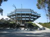 Geisel Library -- San Diego, California (1970)
Architect William Pereira originally envisioned a steel structure for this terraced centerpiece of the UC-San Diego campus, named after the Dr. Seuss author, but the introduction of concrete to save costs allowed for a more structural style to this inverted pyramid. A rumor on campus suggests the third floor is left empty because the notes architect forgot to factor in the weight of the books when he was planning the library. Photo courtesy Ben Garney, Creative Commons. Photo of Art Brut: Revisiting Brutalist Architecture modern home