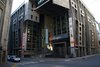 Banco de Londres y America del Sur -- Buenos Aires, Argentina (1966)
Architect Clorindo Testo used a series of curved, geometric shapes in the concrete facade to filter light into the large interior of this downtown bank. Photo courtesy Wikimedia Commons. Photo of Art Brut: Revisiting Brutalist Architecture modern home