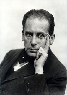 This photograph shows a young Walter Gropius in 1919, the year that Gropius became the successor to the master of the Grand-Ducal Saxon School of Arts and Crafts, the school which, under Gropius' guidance, became the Staatliches Bauhaus.