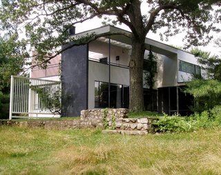 The now-landmarked Gropius House in Lincoln, Massachusetts, was designed by the architect and his wife Ise when he accepted a teaching position at Harvard in 1937.