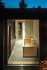 Modern home with Bath Room, Soaking Tub, Recessed Lighting, Concrete Floor, Wall Mount Sink, and Mosaic Tile Wall. Sævik designed the wood tub in the bathroom, which features an adjacent sauna. The Inxx A5 faucet is by Mora. Photo 3 of 430 Cabin