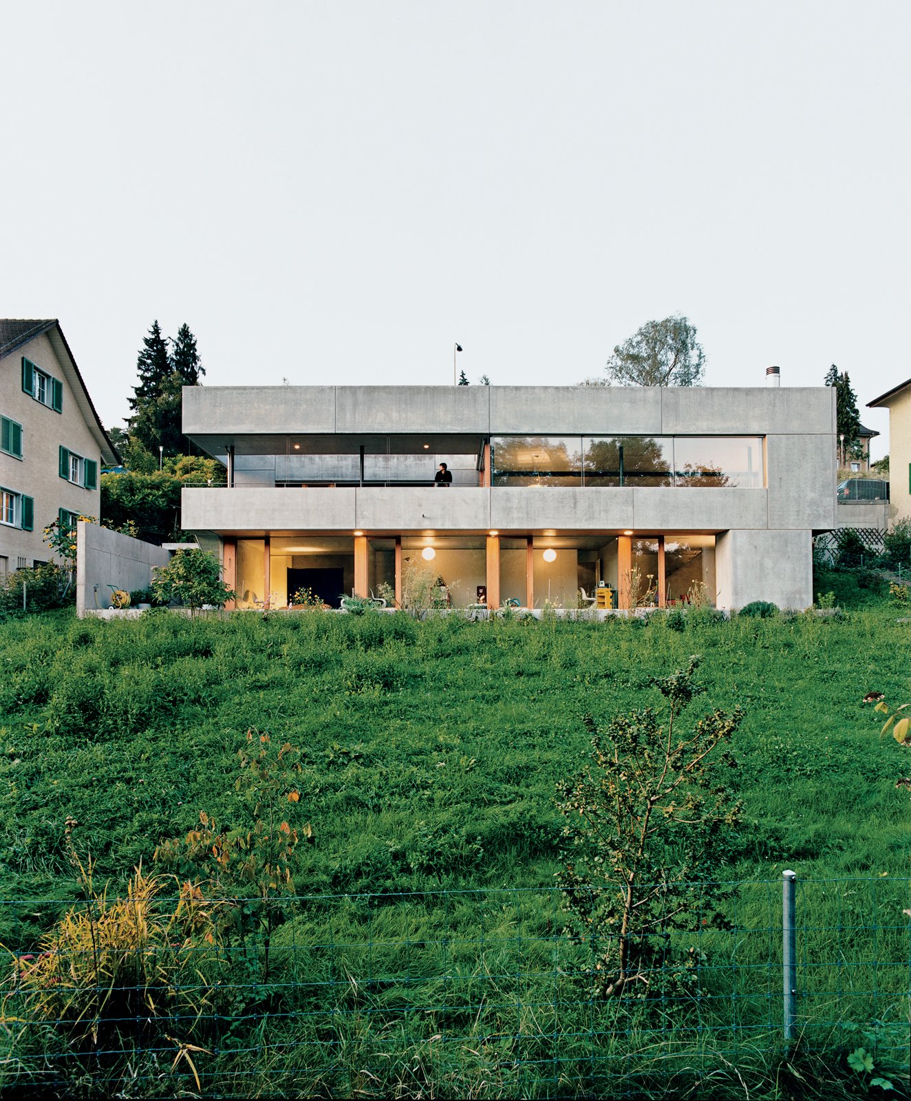 concrete block house