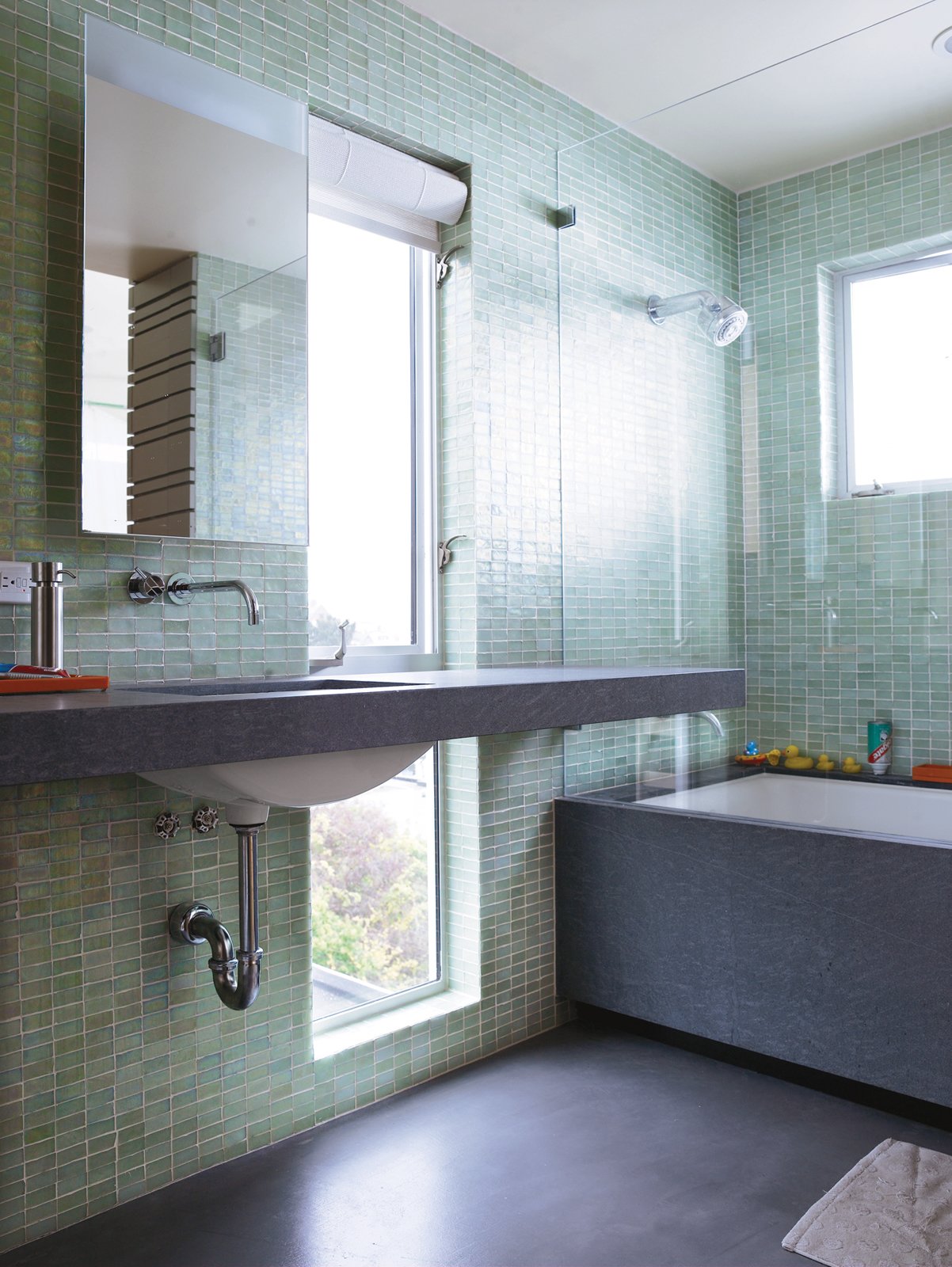 Photo 12 of 15 in What's the Best Way to Save Space in a Small Bathroom