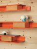 Robertson designed the orange powder-coated-steel shelves and storage units that line the knotty-pine walls. Photo 5 of Courtyard House modern home