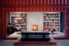 The living room, snuggled into a shipping container, in the Adriance House by Adam Kalkin. Photo from Quik Build: Adam Kalkin's ABC of Container Architecture. Courtesy of Adam Kalkin. Photo of Q&A with Adam Kalkin modern home