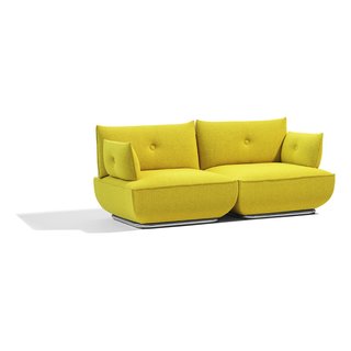 The two-seat configuration of the Dunder sofa. Blå Station is represented in the US by ICF Source.