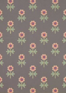 Wallpaper. Owen Jones. Block-printed paper. UK, c. 1860 (V&A: 8337). From V&A Pattern Series II: Owen Jones published by V&A Publishing and Abrams Books.