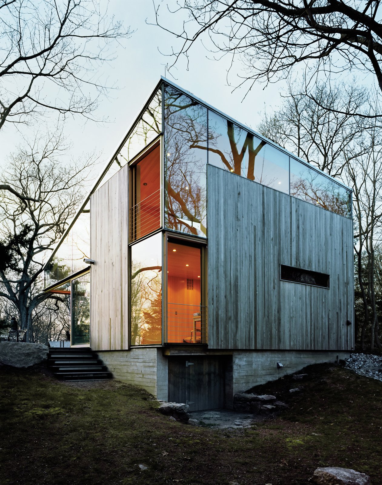 Photo 6 of 10 in Striking Angular Cottage in Connecticut Dwell