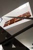 Looking up to the second level of the Brookfield House, where a mobile hangs from the ceiling. Photo of Canada's Design Domestic modern home