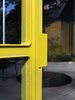 When it came to paint the 40-foot-long curving steel-and-glass window wall designed by Chris and fabricated by Sand Studios, the Deams turned to Steve Bauer of Baumar, who specializes in custom paint finishes, to get the job done. Metallic automotive paint stands up well to the elements—from blaring sunlight to heavy rain—and comes in an almost infinite array of colors. Photo of 40+ Yellow Modern Home Design Ideas modern home