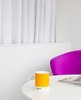 The rooms at the Pantone Hotel in Brussels feature white walls and linens accented with pops of classic Pantone colors in the form of blankets and artwork. Each of the hotel's seven floors are dedicated to a different color palette. Photo of Modern Hotels We Love modern home