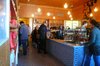 The wood-and-tile interior was "inspired by the tile environments of Istanbul, mashed up with minimalist plywood wood boxes," says Bestor. The coffee is very, very good. Photo of An Architect's Guide to Silver Lake modern home