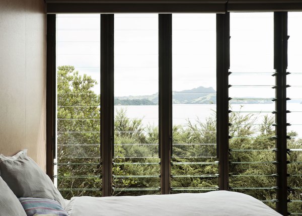 Living so near the water the views, especially through these louvered windows, out to Maramaratotara Bay are spectacular.