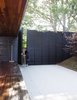 Modern home with Outdoor, Horizontal Fences, Wall, Wood Fences, Wall, and Wood Patio, Porch, Deck. The couple asked for a “no maintenance, not low maintenance” backyard. However, Shino tends to “Carlsbad's largest public bathroom for cats” (otherwise known as their Japanese-style rock garden) about once a month.
Don't miss a word of Dwell! Download our FREE app from iTunes, friend us on Facebook, or follow us on Twitter! Photo of 30+ Best Modern Fences