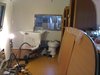 The original bathtub and sink received a fresh coat of bright white paint. Photo of Big Sur Airstream Renovation modern home
