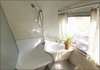 Here's the updated bathroom, made fresh with a coat of white paint. Photo of Big Sur Airstream Renovation modern home