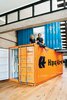 Modern home with Exterior and Shipping Container Building Type. Last but not least, make a major statement and designate separate living areas with the help of shipping containers. Two San Francisco art and travel addicts overhauled a loft—and customized a pair of shipping containers—to carve out a guest quarters and home office. Photo by Drew Kelly. Photo of Blue Mood: 9 Creative Ways to Use Color