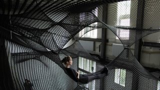 Floating Landscape Made of Net