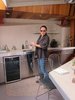 In the kitchens, the pair replaced layers of stucco with smooth concrete and new redwood, and installed sleek metal cabinets from Ikea, which Trowbridge cut to fit the undulating, angular walls. Photo of A John Lautner-Designed Hotel modern home