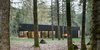Modern home with Exterior, Cabin Building Type, Mid-Century Building Type, and Wood Siding Material. The Andersen Architectural Collection’s Eagle windows and doors provide the panes and passageways of the home. Photo of A Retired Couple's Secluded Home in the Forest