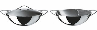 Wok with Lid, $370, part of Alessi's Domenica serving cookware collection by Elisa Giovannoni.