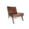 Riffing on the pin impression toy in which a shape is transferred through rigid metal, this seat’s interlocking walnut blocks conform to your body thanks to foam padding underneath. Block Chair by Sitskie Design Studio. Photo of Fall Design Trend: Warm Woods modern home
