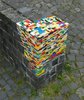 A crumbling corner is the perfect surface for a bit of Lego fortification. Via Karmadecay. Photo of A Look at Lego Bombing modern home