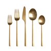 Stainless steel may be the modern flatware standard, but warm-toned metals are making a comeback and we love this line designed by Cutipol, a Portuguese company schooled in the fine art of cutlery craftsmanship. Photo of Fall Design Trend: Gold, Brass, and Copper Accents modern home