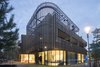 The firm achieved a floating effect of the upper floors by treating the ground floor with a glass facade. Photo 5 of Kerckebosch modern home