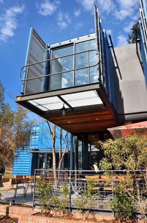 Photo 3 of 7 in A Coffee Shop Made With Shipping Containers in South