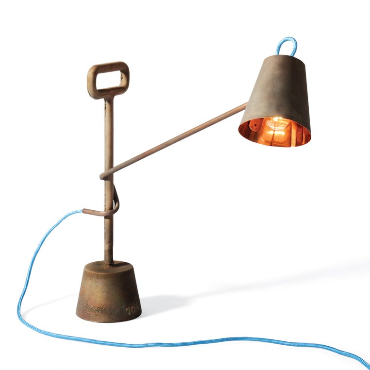 10 lamp. Copper lamp.