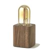 Some of the items, like the radio tube bulb available on the desk lamps, feel more novel than functional. Photo of Streamlined Wood-and-Leather Desk Accessories modern home