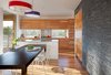 Modern home with Kitchen, Wood Cabinet, Medium Hardwood Floor, and Pendant Lighting. Photo 3 of Watch Hill