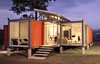 Modern home with Exterior, Metal Roof Material, Metal Siding Material, Glass Siding Material, and Shipping Container Building Type. Made of scraps taken from the containers’ sides, the roof creates a sense of openness from the inside and ushers in sunlight. Its slanted design creates a wind tower effect, providing natural ventilation that negates the need for air conditioning. Photo of 20 Ideas On What You Can Do With Old Shipping Containers